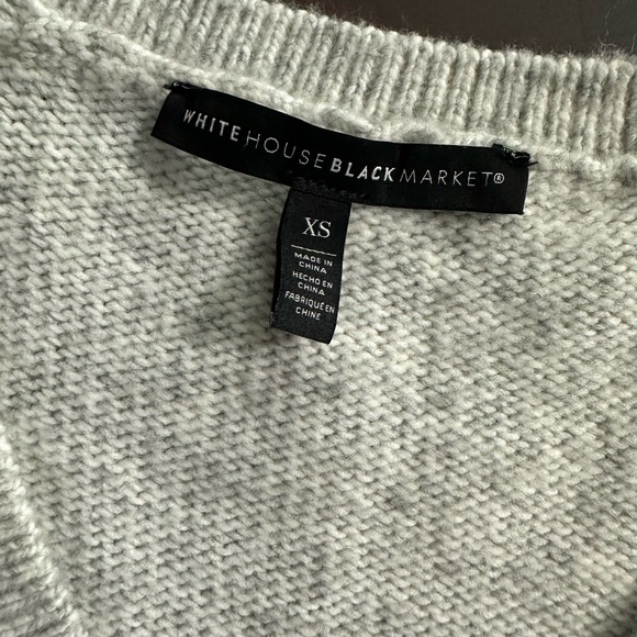 White House Black Market Embellished Gray Sweater - Picture 10 of 10